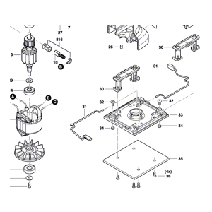 base plasticasin acolchado bosch gss 140